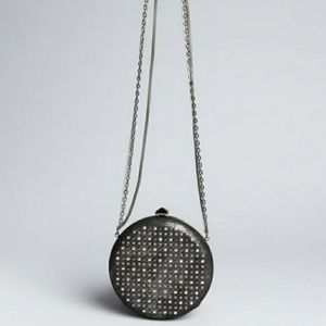 Judith Leiber April Circle Studded Circle Clutch